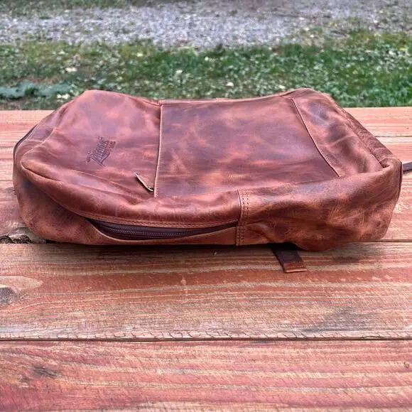 Artepiel Handmade Leather Backpack Brown 17” Ron Zacapa Centenario Guatemala NWT - Picture 11 of 16